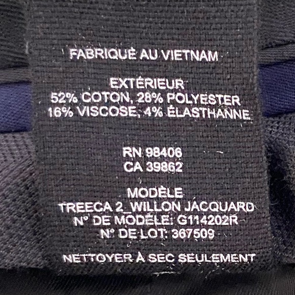 NWOT Theory Women’s Treeca 2 Willon Jacquard Mid Rise Pants Size 10. - Picture 7 of 10